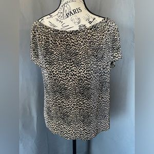 NWT Leopard Print Blouse for Women in Women’s Size L | a.n.a